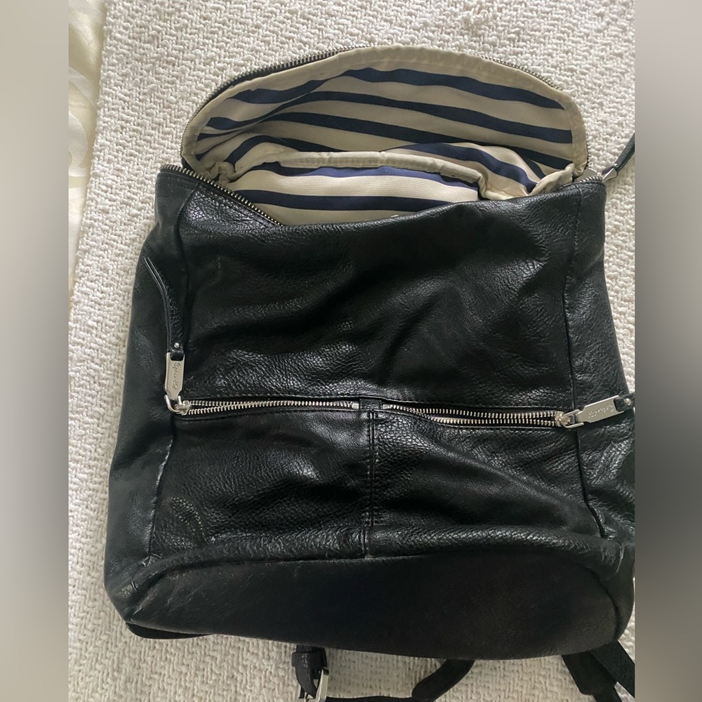 Leather back pack